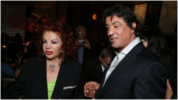 Jackie Stallone and son, Sylvester Stallone