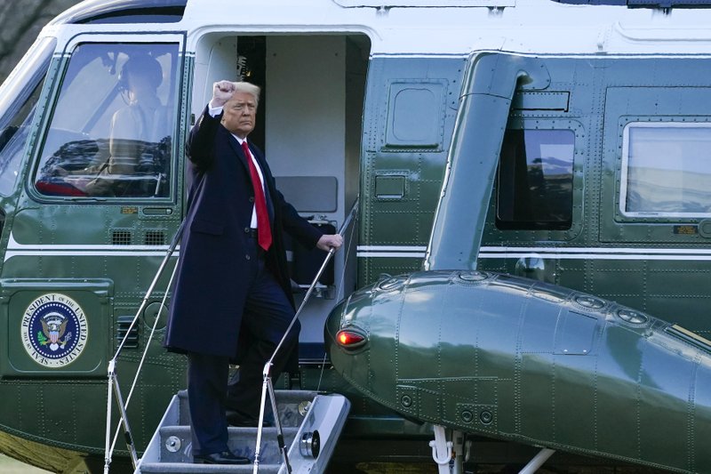 Trump Leaves White House