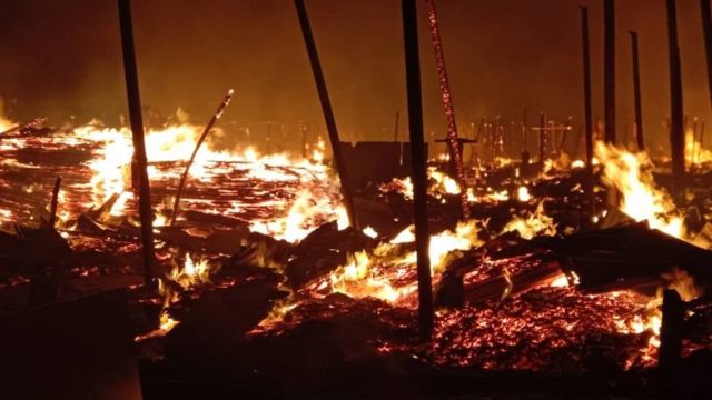 Fire Burns Port Hacourt Timber Market