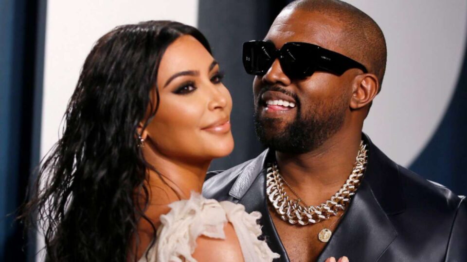 Kanye West and Kim Kardashian West