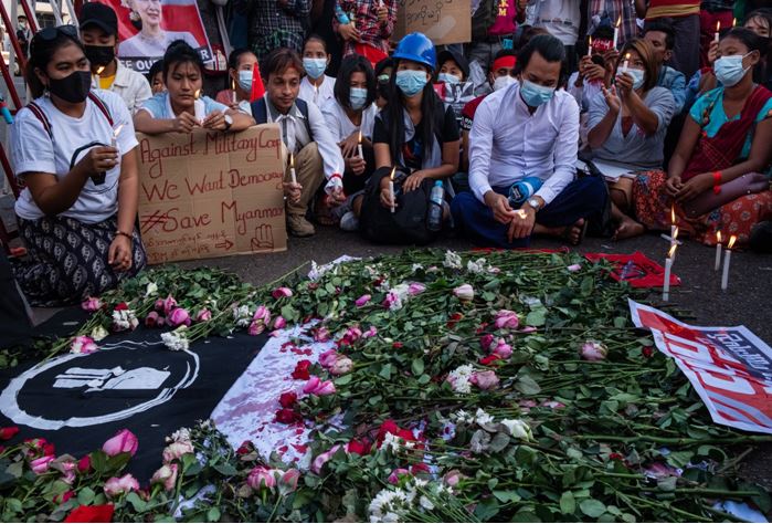 Woman Dies In Myanmar Coup Protest