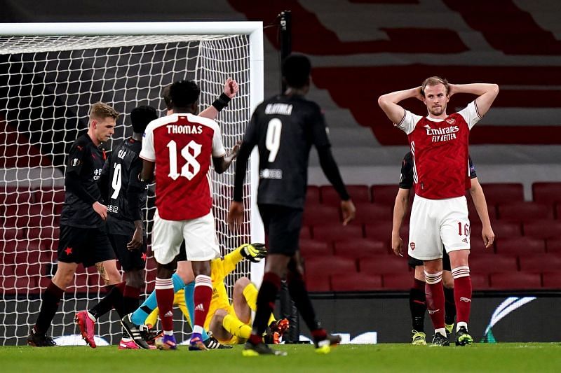Arsenal Play 1-1 Draw Against Slavia Prague