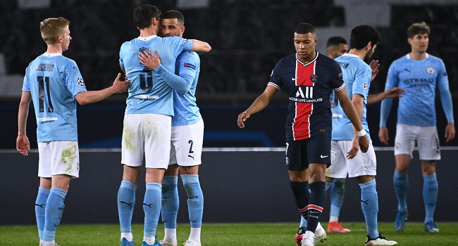 Man City Beat PSG 2-1 In CL