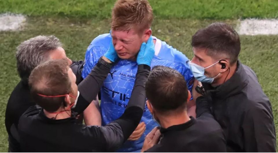 De Bruyne Suffers Eye, Nose Socket