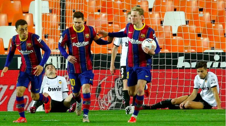 Messi Scores Brace As Barcelona Beat Valencia