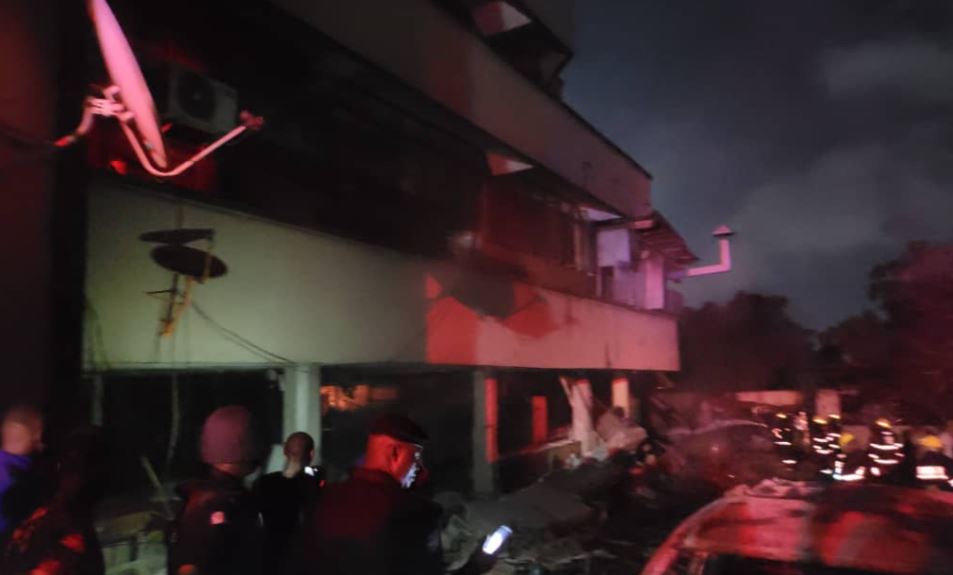 Fire Guts OPIC Building On Mobolaji Bank Anthony Way Ikeja